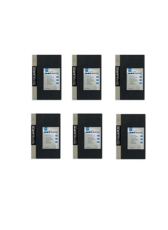 ITOYA Pack of 6 Itoya Art Portfolio 5 x 7 Photo Album Presentation Book 48 Views  - Image 1