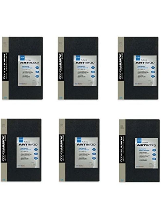 ITOYA Pack of 6 Itoya Art Portfolio 5 x 7 Photo Album Presentation Book 48 Views - Image 1