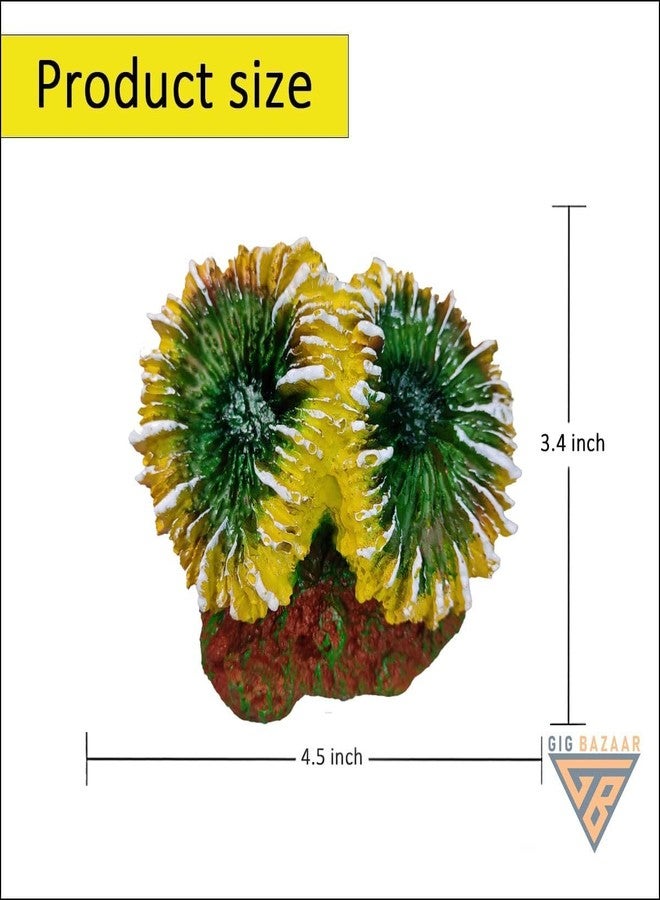 Artificial Coral Decoration Ornaments for Aquarium - Enhance Your Fish Tank with a Natural Look (Gre - Image 3