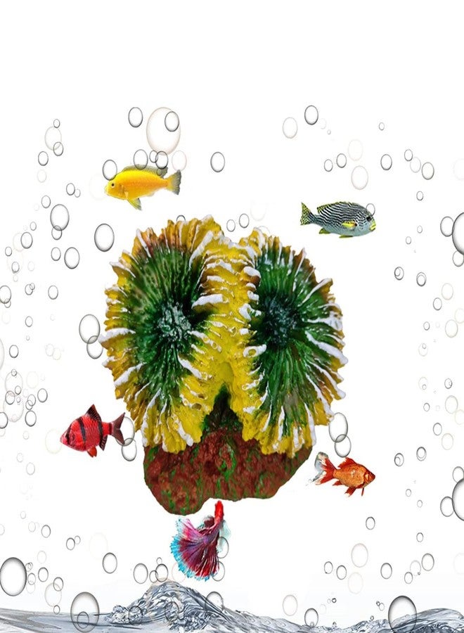 Artificial Coral Decoration Ornaments for Aquarium - Enhance Your Fish Tank with a Natural Look (Gre - Image 1