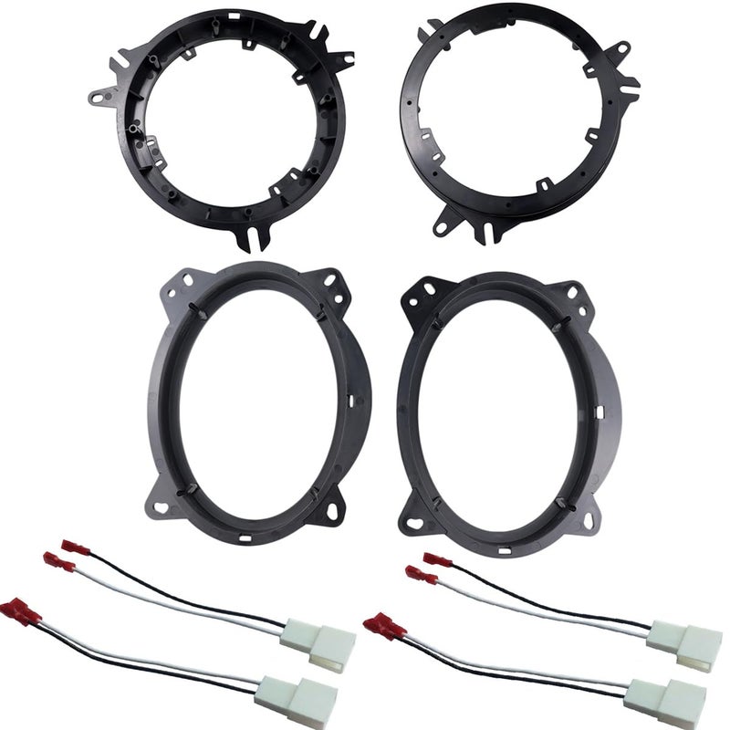 DKMUS Speaker Spacer for Toyota Lexus Scion Subaru 6" to 6-3/4" + 6" x 9" Adapter with Wiring Harness (6"+ 6"x9") - Image 5