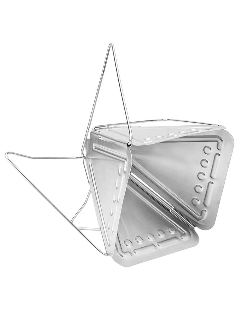 general Portable Stainless Steel Coffee Dripper Kit - Foldable Drip Rack & Water Cup 2-Piece Set Perfect for Home Office Backpacking - Image 4