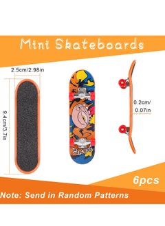 Daytoyz Finger Skateboard, 6 Pieces Fingerboard, Mini Finger Skateboards Set, Professional Finger Toy - for Children Party Bag Filler, Children's Birthday Gifts (Random Pattern)  - Image 3