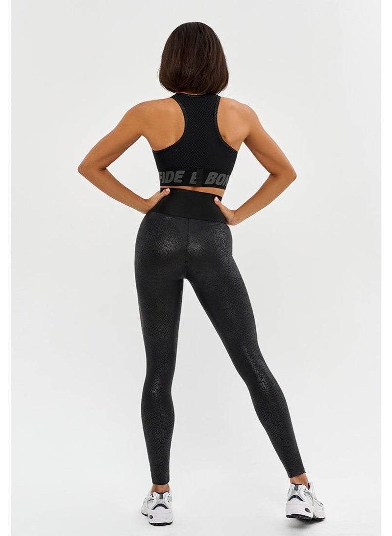 Bona Fide High Support Sports Bra Polyester – Black - Image 2