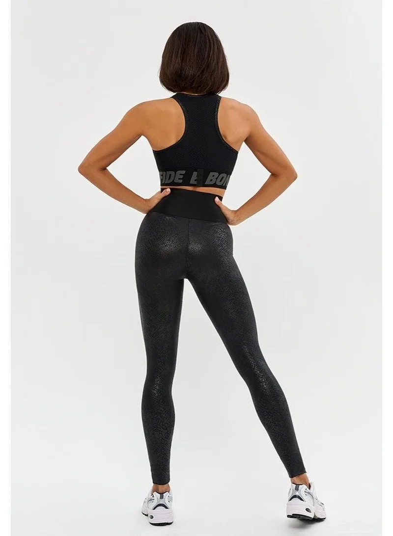 Bona Fide Black High Support Sports Polyester Bra for Women | Best Price UAE