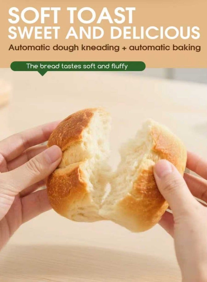 دي اس بي ماكينة صنع الخبز الأوتوماتيكية ، 2 رطل 19 في 1 قابلة للبرمجة مع شاشة الكريستال السائل ، نافذة زجاجية بصرية ووعاء غير لاصق قابل للإزالة ، 3 أحجام رغيف 3 ألوان قشرة ، خالية من الغلوتين ، معدة مسبقا ودافئة ، 600 واط كي سي 3049 - Image 5