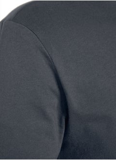 trendyol Anthracite Basic Men's Slim Fit 100% Cotton Short Sleeve Crew Neck T-Shirt TMNSS19BO0001  - Image 4