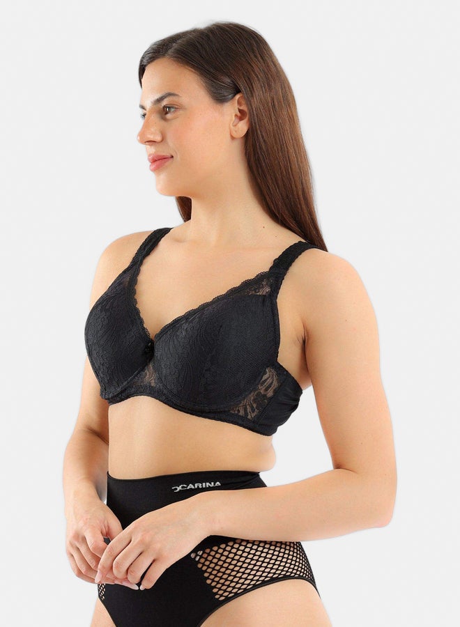 Carina Padded Bra with Lace  - Image 2