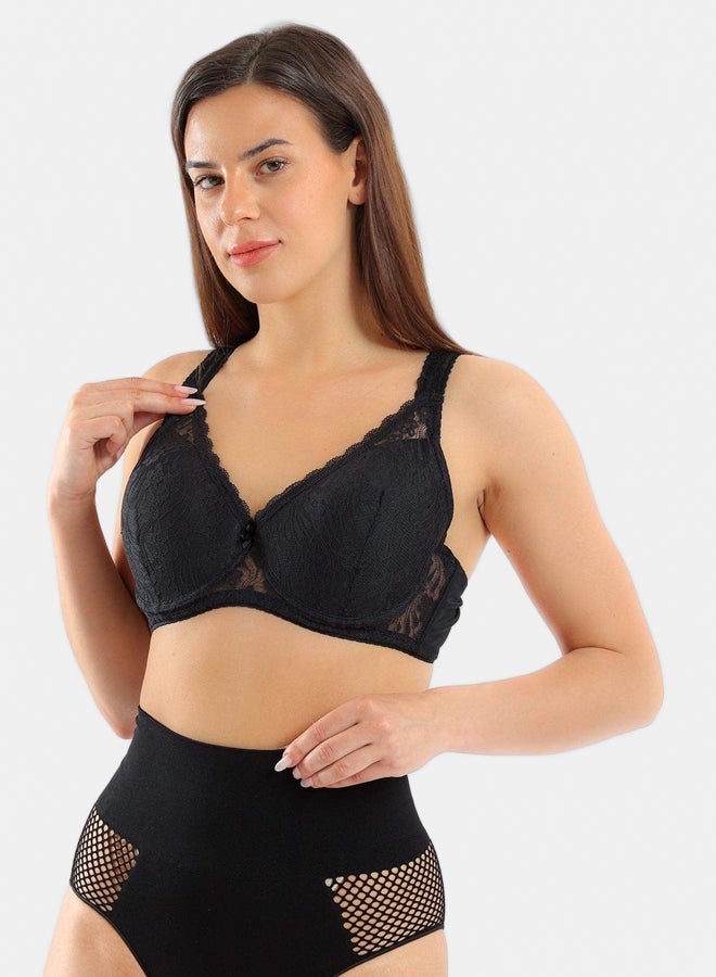 Carina Padded Bra with Lace  - Image 1
