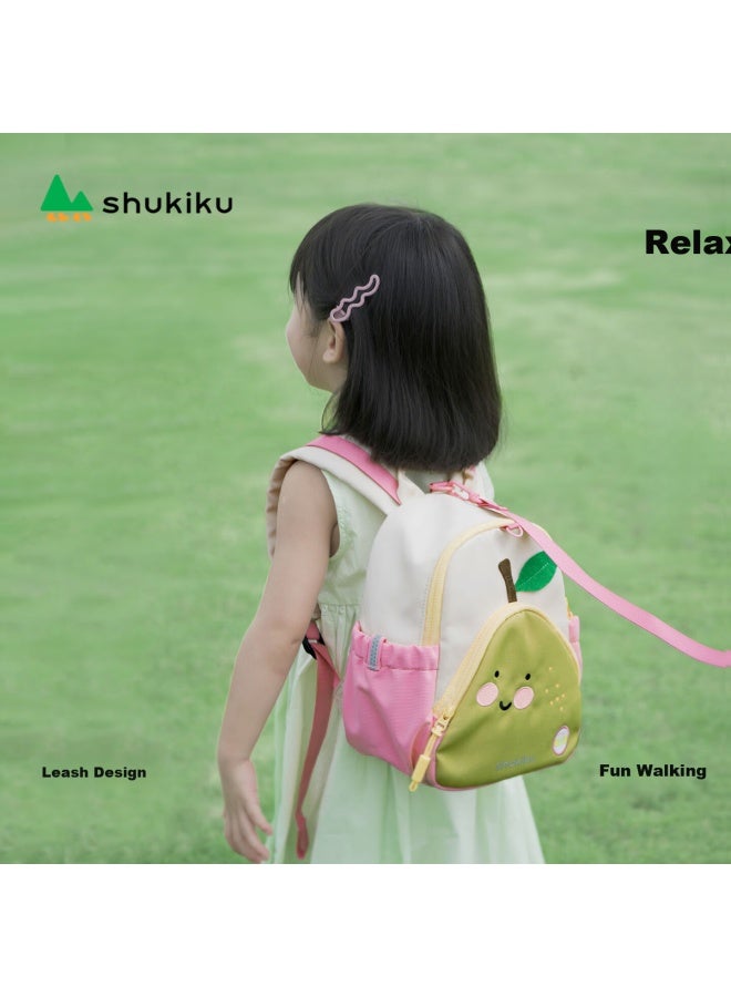 Shukiku Children's Kindergarten Backpack For Boys And Girls, Dopamine Ultra-light Double Shoulder Bag, Ice Sugar Snow Pear, Size S - Image 3