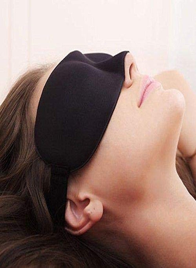 NEEV ENTERPRISE (PACK OF 3) Eye Mask For Sleeping Men Women With Cooling Gel For Night Deep Sleep, Dark Circles, Puffy Eye's, Dry Eyes And Eye Fatigue (3 PC BLACK COLOUR) - Image 4