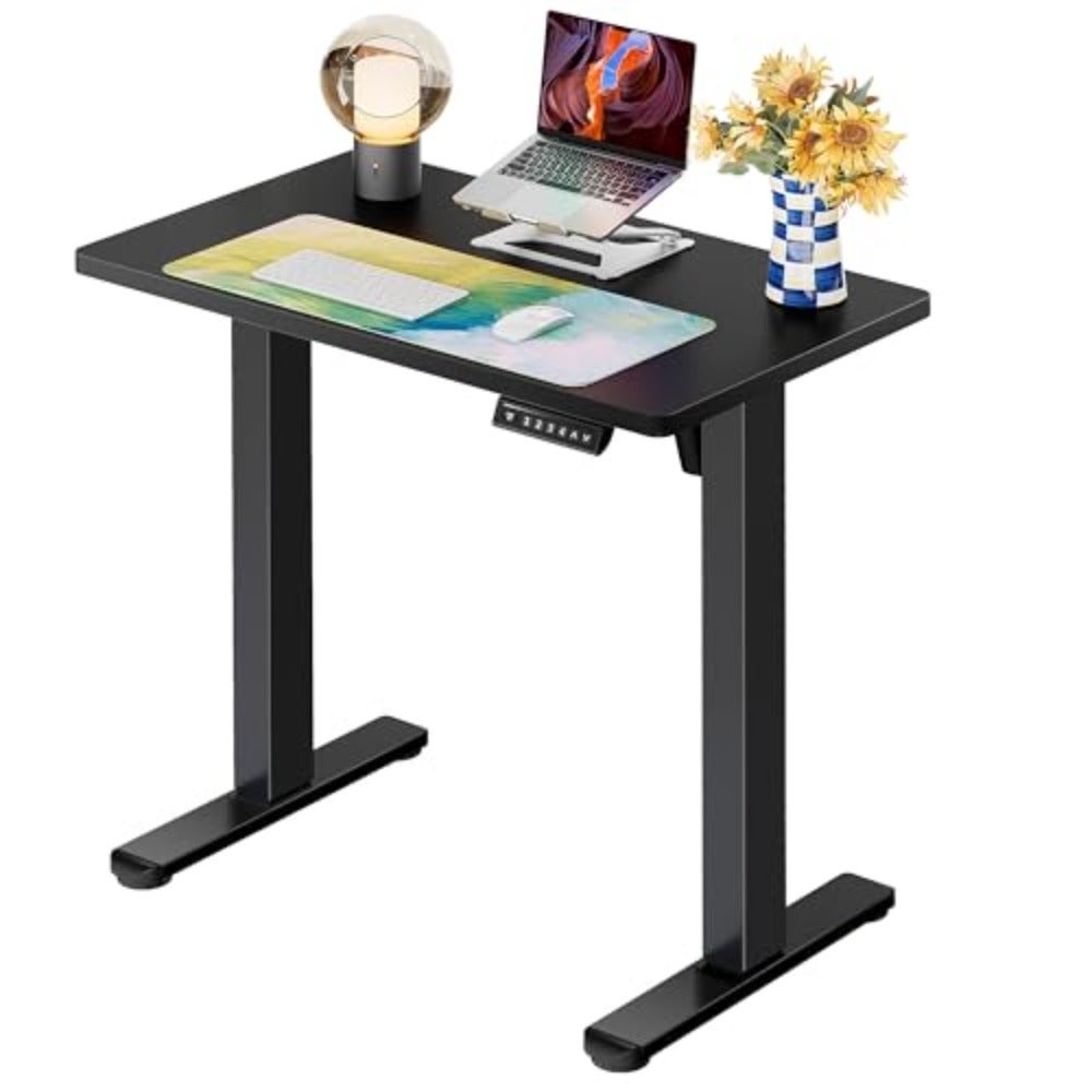 31 X 19 Inch Height Adjustable Electric Standing Desk, Black