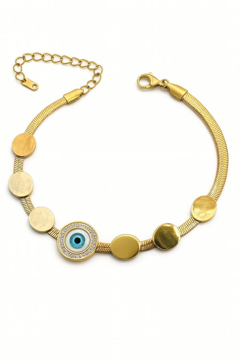 FLUFFY Women’s Bracelet Evil Eye & Crystal Elegant Design - Image 3