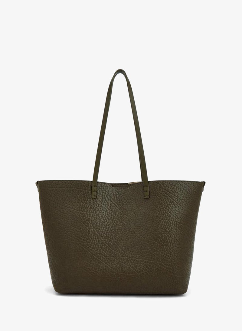 Le Confort Textured Tote Bag With Pouch - Image 5