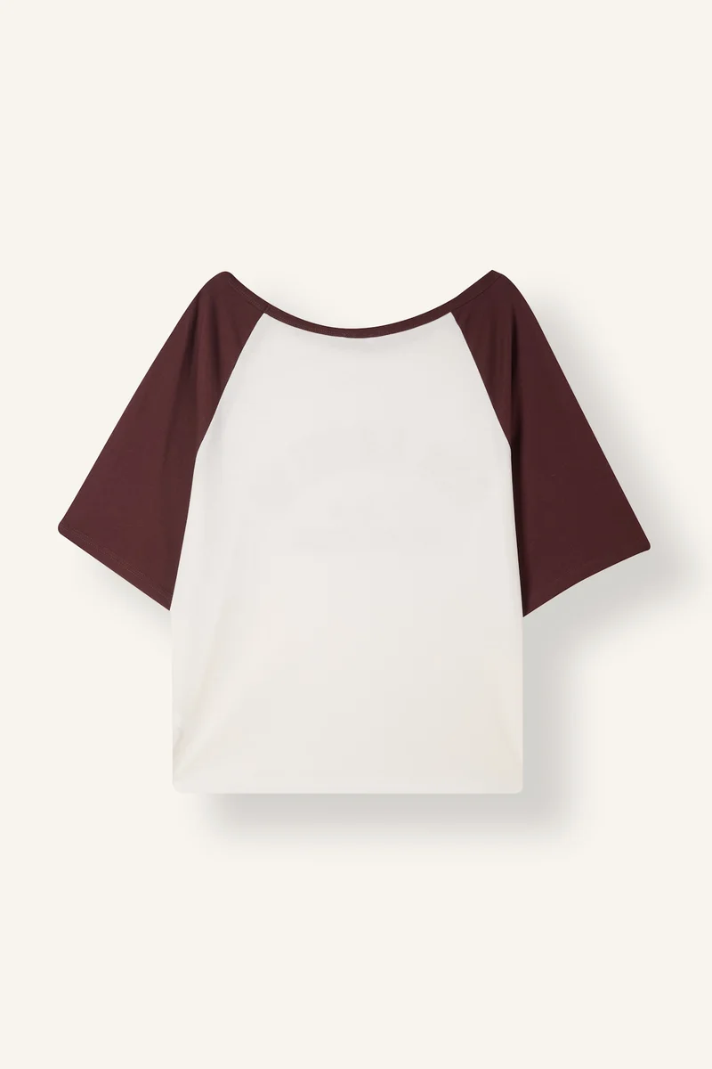 Defacto  Oversize Fit Off Shoulder Printed Short Sleeve T-Shirt for Women | Best Price UAE