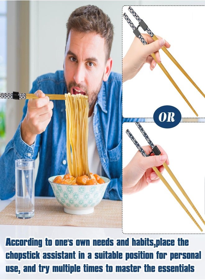 ROBOHOOK 5 Pcs Chopstick Trainer,Chopsticks for Beginners Kids Adults,with 5 Pcs Chop Sticks Helpers,Non-Slip Portable,Heat-Resistan - Image 5