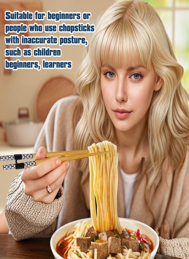 ROBOHOOK 5 Pcs Chopstick Trainer,Chopsticks for Beginners Kids Adults,with 5 Pcs Chop Sticks Helpers,Non-Slip Portable,Heat-Resistan - Image 4