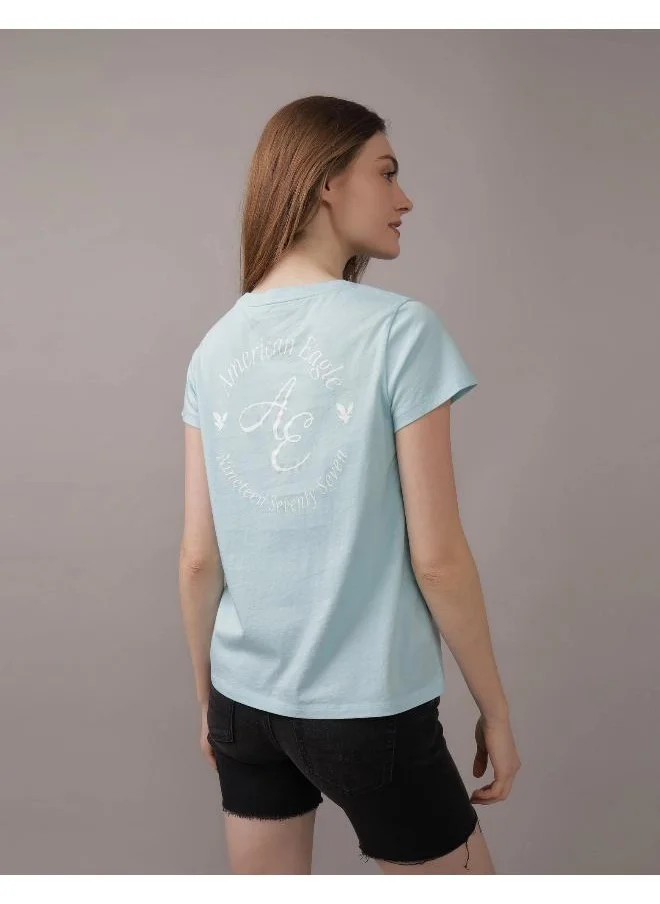 امريكان ايجل Graphic Crew Neck T-Shirt