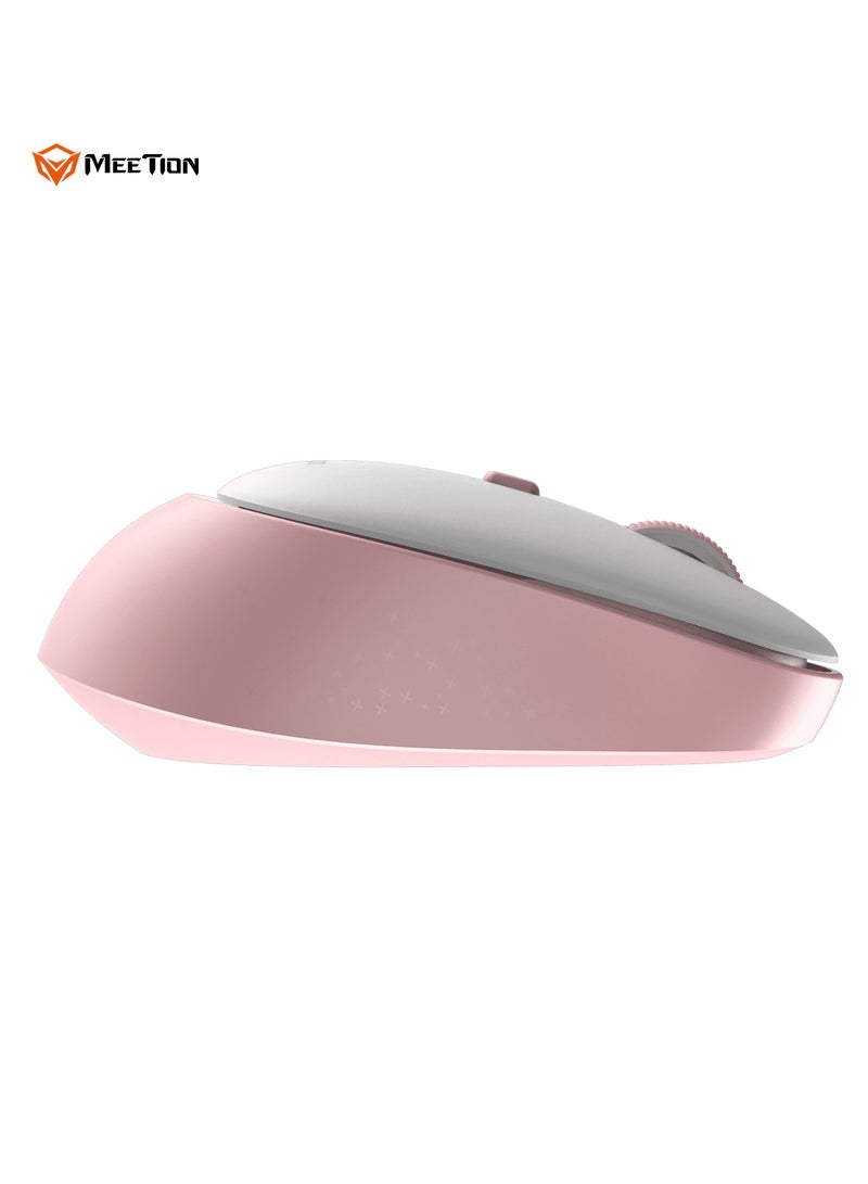 Meetion MEETION 2.4g Wireless Office Mouse Pink R571 Plug and Play Quiet Buttons Adjustable DPI - Image 4
