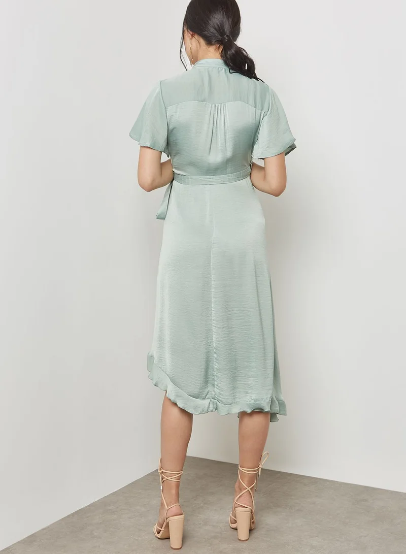 VERO MODA Tie Waist Wrapped Dress