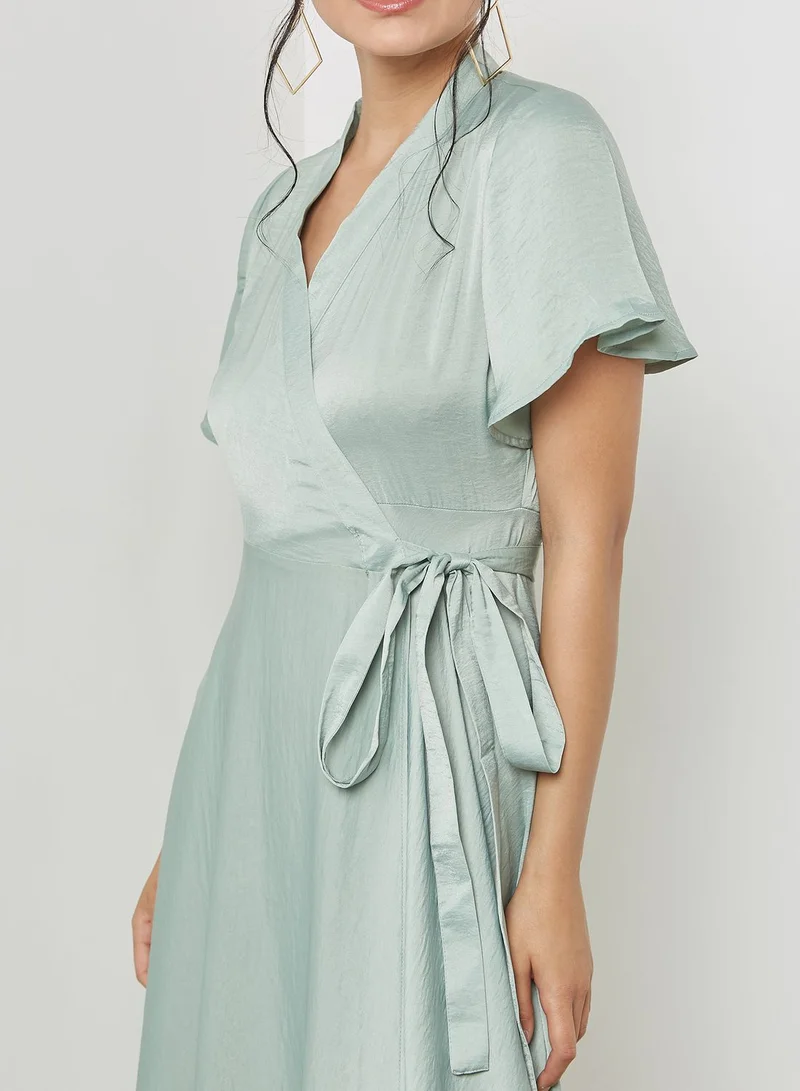 VERO MODA Tie Waist Wrapped Dress
