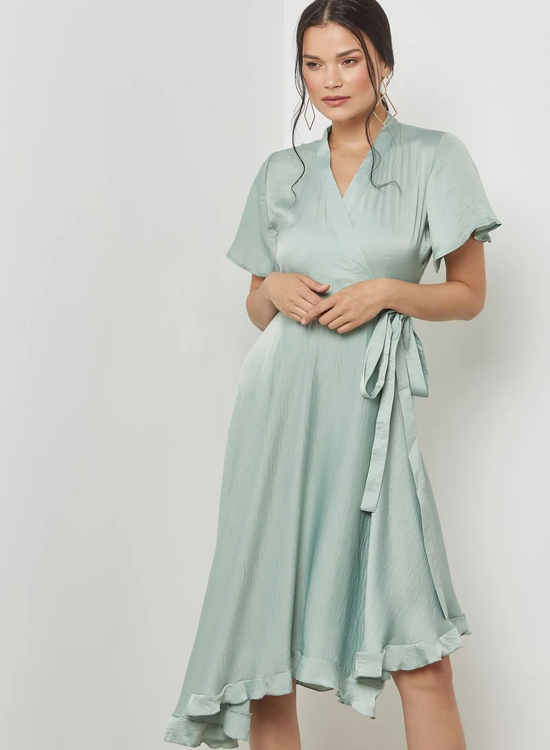 VERO MODA Tie Waist Wrapped Dress