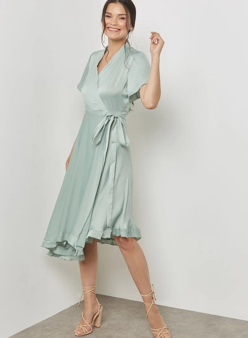 VERO MODA Tie Waist Wrapped Dress