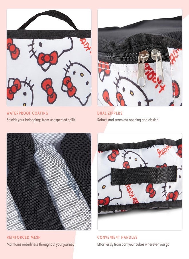 Sanrio's Hello Kitty Packing Cubes - 5 Piece Packing Cube Bags - Travel Essentials - Suitcase Luggage Organizer Set - Hello Kitty and Friends, My Melody, Kerromi, Kerropi, Badtz-Maru (Hello Kitty) - Image 3