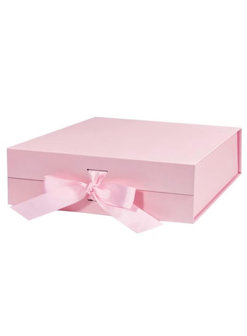 KRONFOL Luxury Magnetic Gift Box, Pink Gift Box with Ribbon,Folding Gift Boxes for Presents With Lid, Suitable for Festival, Birthday, Anniversary, etc - Image 1