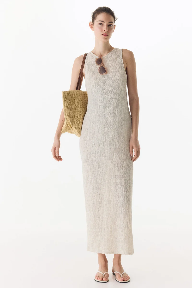 H&M MAMA Textured jersey dress