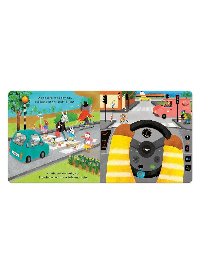 Baby on Board: Car: A Push, Pull, Slide Tab Book  - Image 4