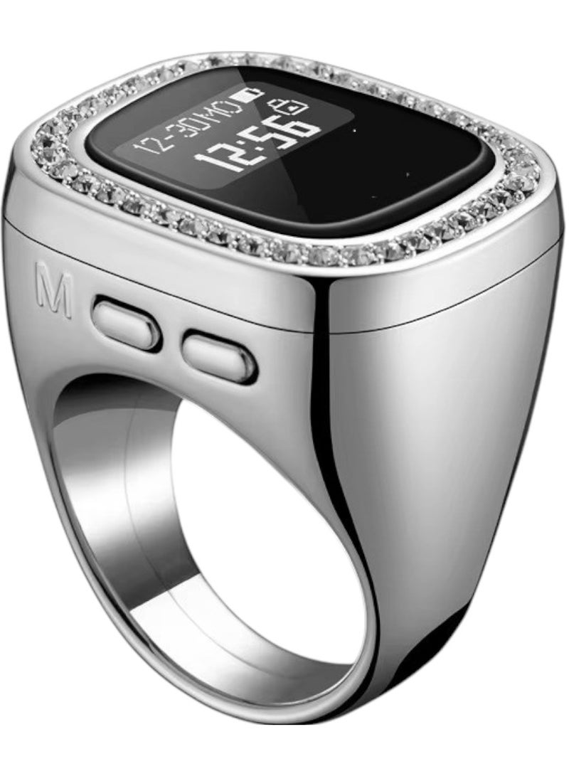 Tasbih Ring 20mm OLED Screen Multi-channel Counter with Full Screen Button and Recharge Battery - Image 1
