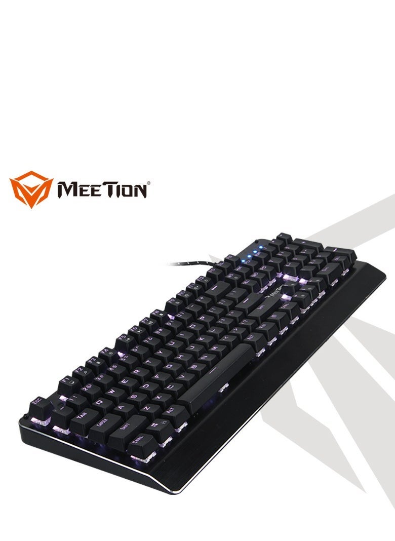 Meetion Meetion MK01 Classic Original Design, Full key Anti-Ghosting, 12 Multimedia Shortcuts, USB Braided Cable, Plug & Play, System Compatible OUTEMU Blue Switches Gold-Plating USB RGB Mechanical Keyboard  - Image 2