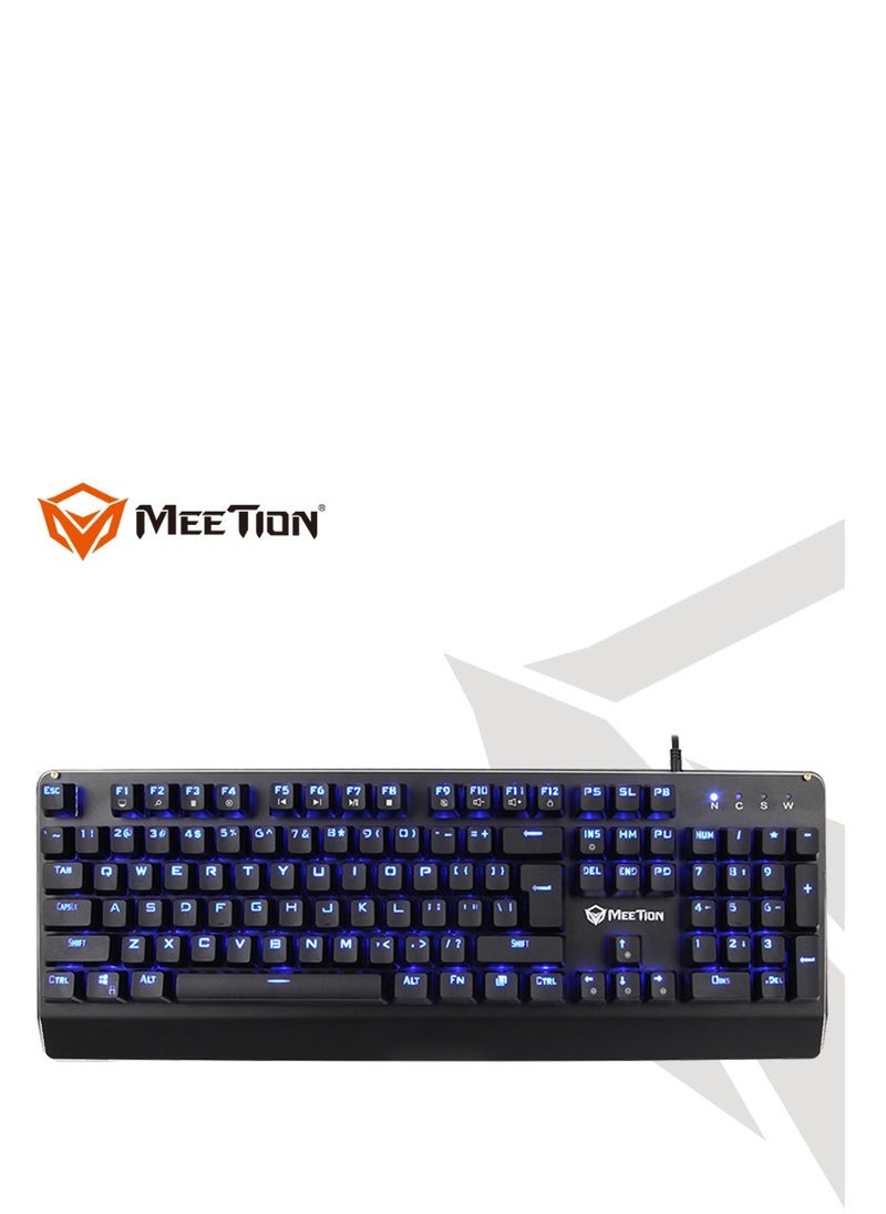 Meetion Meetion MK01 Classic Original Design, Full key Anti-Ghosting, 12 Multimedia Shortcuts, USB Braided Cable, Plug & Play, System Compatible OUTEMU Blue Switches Gold-Plating USB RGB Mechanical Keyboard  - Image 4