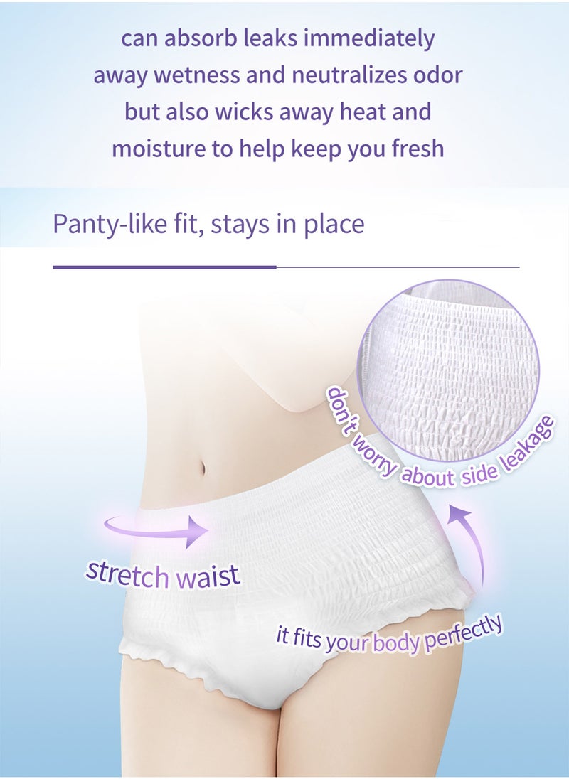 Splendors 10 Count Disposable Period Panties Super Absorb Overnight Menstrual Pants Leak-proof 360°Protection Sanitary Panties Extra Soft Period Panty For Heavy Flow Keep Dry And Fresh Overnight Size M-L  - Image 3