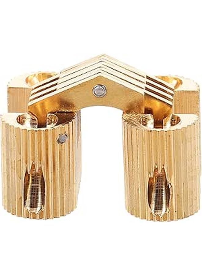 Oval Copper Concealed Hinge for Jewelry Box Cabinet Door Vintage Furniture Hardware - Image 1