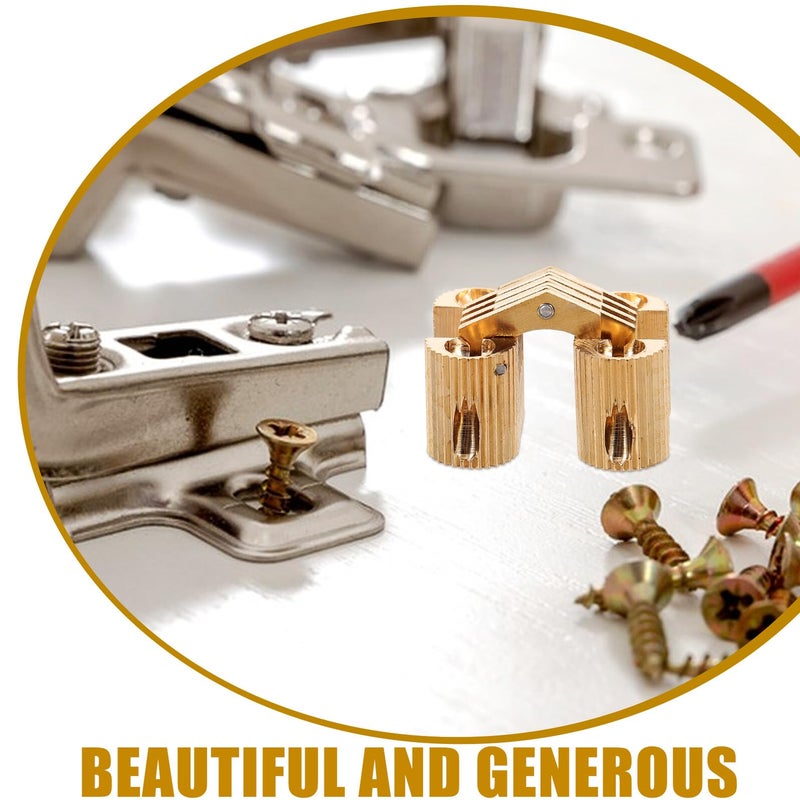 Oval Copper Concealed Hinge for Jewelry Box Cabinet Door Vintage Furniture Hardware - Image 4