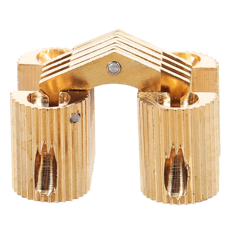 Oval Copper Concealed Hinge for Jewelry Box Cabinet Door Vintage Furniture Hardware - Image 2
