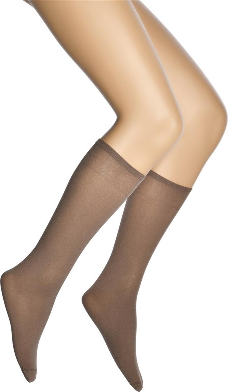 Dore Gold Thick Opaque Knee Length Women's Socks 