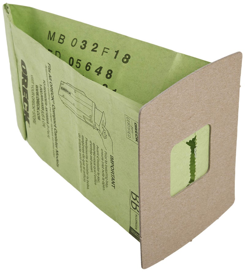 Oreck Vacuum Cleaner Bags for Buster B Canister Vacs, Pack of 8, Green, Type BB, Part # AK1BB8A, Oreck Vacuum Bags Refill - Image 2