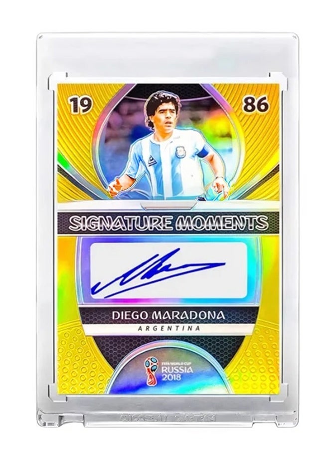 بانيني بطاقة كرة قدم بتوقيع دييغو مارادونا، بطاقة تداول موقعة فردية، إصدار للمجمعين، تذكارات وبطاقات رياضية لعشاق كرة القدم وهواة الجمع - Image 1