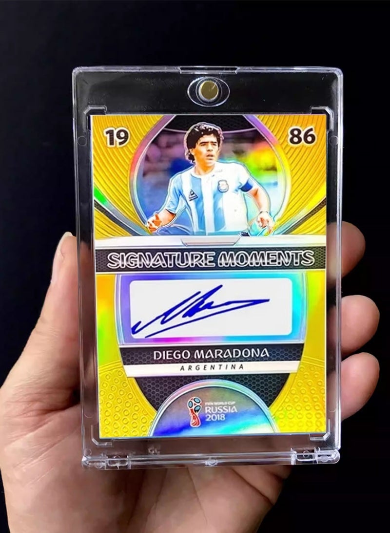 بانيني بطاقة كرة قدم بتوقيع دييغو مارادونا، بطاقة تداول موقعة فردية، إصدار للمجمعين، تذكارات وبطاقات رياضية لعشاق كرة القدم وهواة الجمع - Image 2