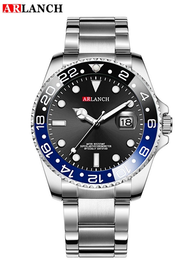ARLANCH Watches For Men Analog Mens Watch 40Mm Large Face Easy Read Stainless Steel Business Watch Luminous Classic Luxury 30M Waterproof Mens Wrist Watches - Image 5