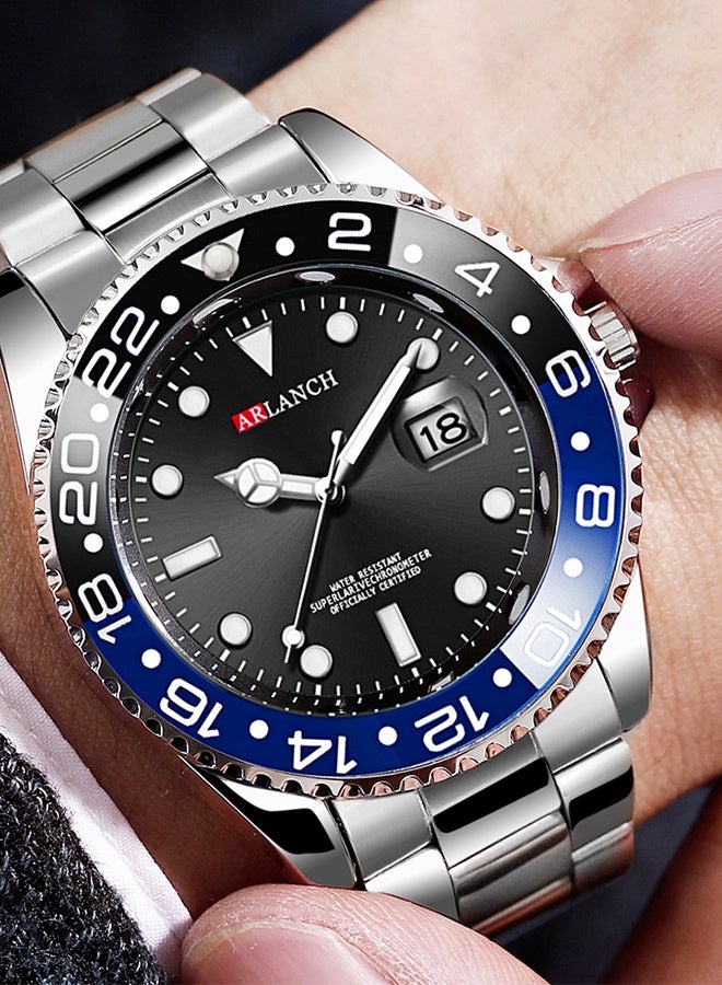 ARLANCH Watches For Men Analog Mens Watch 40Mm Large Face Easy Read Stainless Steel Business Watch Luminous Classic Luxury 30M Waterproof Mens Wrist Watches - Image 4