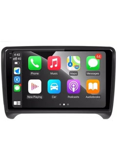 Android Car Stereo for Audi TT MK2 2006-2015 4GB RAM 64GB ROM Support Carplay, Mirror Link Wi-Fi BT, Radio GPS Navigation, 9 Inch IPS.QLED Touch Screen with AHD Camera Included