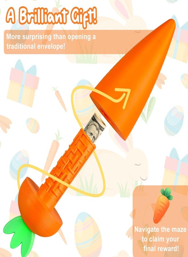 WenmthG 2026 Carrot Money Puzzle Box for Cash Gift - Easter Money Gift for Women Men Teens Adults - Surprise Mystery Gifts Box - Creative Gifts for Easter Birthday Party Wedding - Fun Way to Give Cash - Image 3