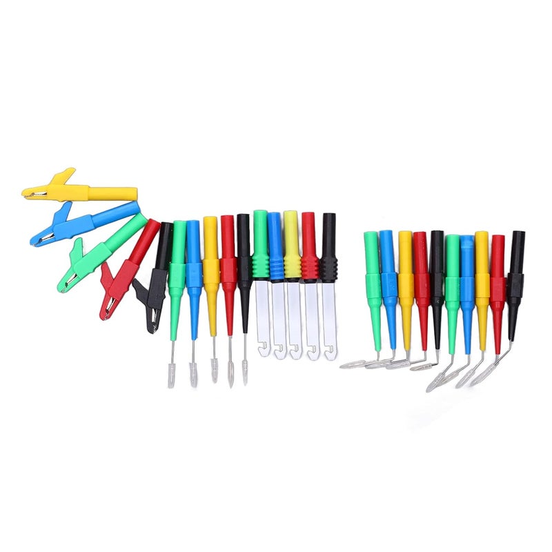 aqxreight Banana Plug Test Leads KitRear Banana Plug Test Leads Kit Good Conductivity 90° 135° 180° Back Probes 4mm Kit for Car Diagnostics Testing T - Image 3