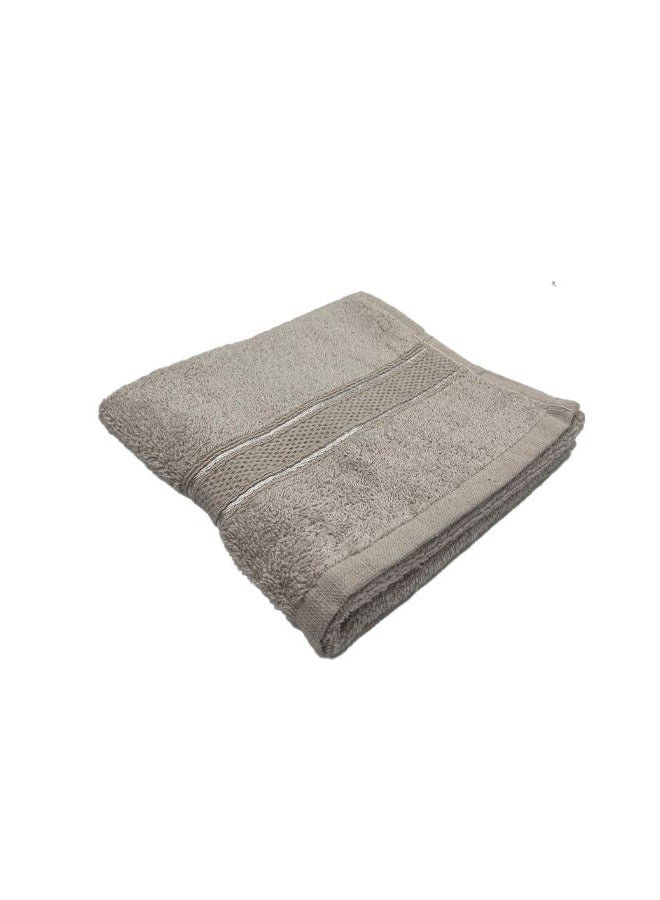 BYFT Daffodil (Light Grey) Premium Kids Towel (60x110 Cm-Set of 1) 100% Cotton, Highly Absorbent and Quick dry, Hotel and Spa Quality Bath linen with Stripe Diamond Dobby-500 Gsm - Image 3