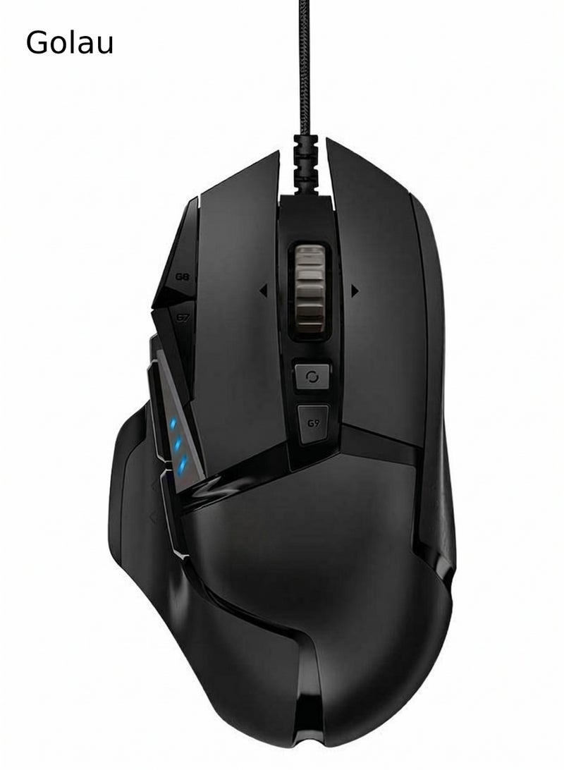 G502 Hero High Performance Wired Gaming Mouse, Hero 25K Sensor, 25,600 Dpi, Rgb, Adjustable Weights, 11 Programmable Buttons, On-Board Memory, Pc/Mac - Black