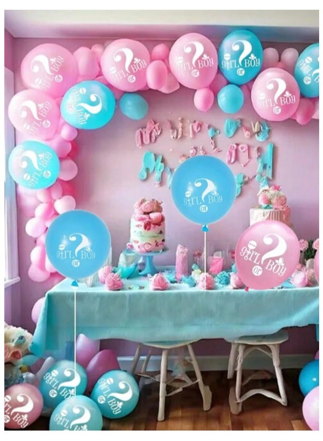 Gender Reveal Party Decorations Set of 10 12" Balloons 5 Pink and 5 Blue Perfect for adding a special festive touch to your party - Image 4